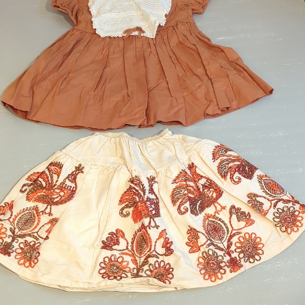 Vintage Girls Dress‎ & Matching Skirt - Picture 5 of 8